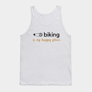 Biking Is My Happy Place Tank Top